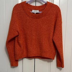 Heartloom Vibrant Orange Crew Neck Sweater